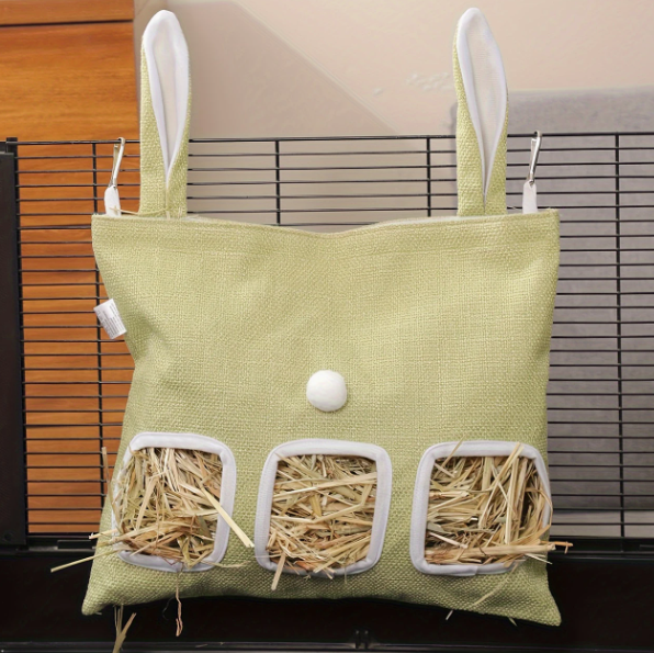 Rabbit Ear Themed Feeder Bag Green