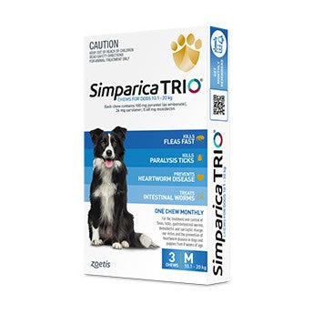 SIMPARICA TRIO 10.1-20KG (BLUE) 3 PACK