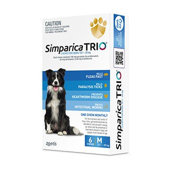 SIMPARICA TRIO 10.1-20KG (BLUE) 6 PACK