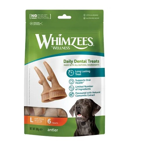 WHIMZEES OCCUPY ANTLERS L VALUE BAG (6 BAG)