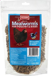 PETERS DRIED MEALWORMS 100G