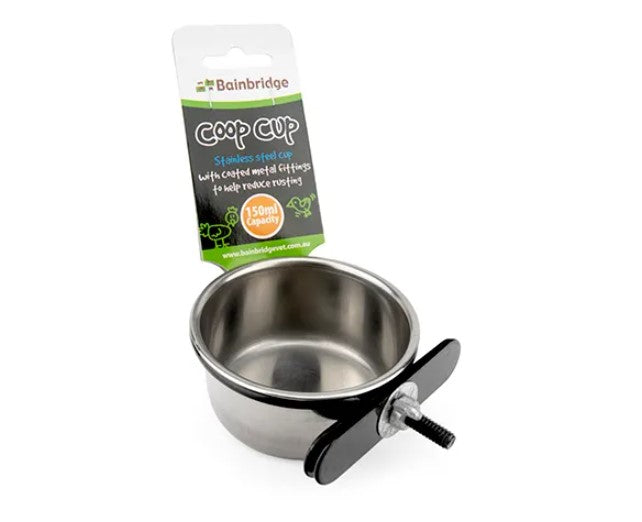 Bainbridge Coop Cup - Stainless Steel with Clamp Holder - 150ml