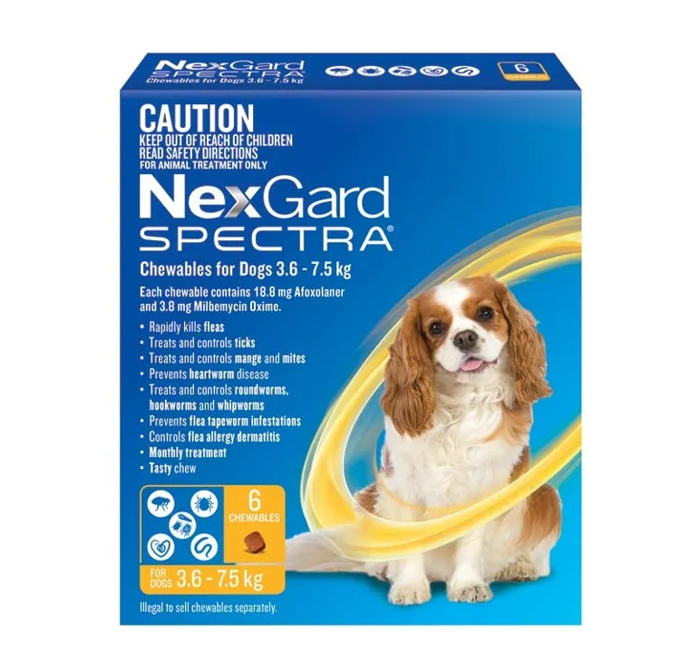 NEXGARD SPECTRA FOR DOGS 3.6-7.5KG -