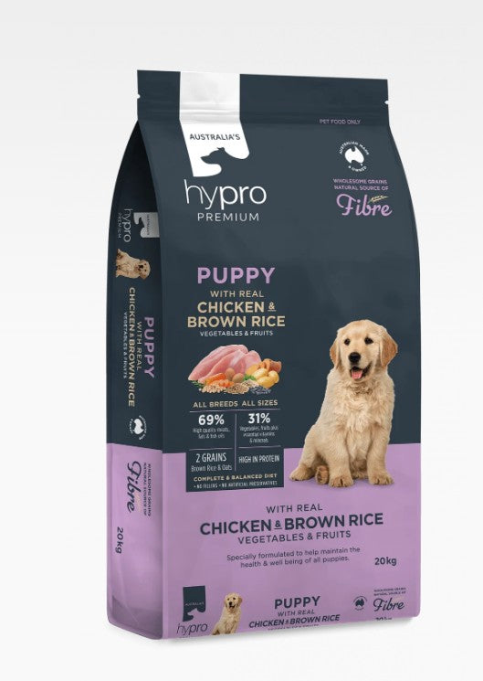 HYPRO PREMIUM PUPPY CHICKEN AND BROWN RICE 2.5KG