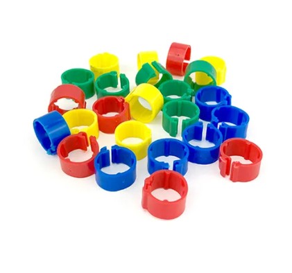 Poultry Leg Rings 16mm - Mixed (24)
