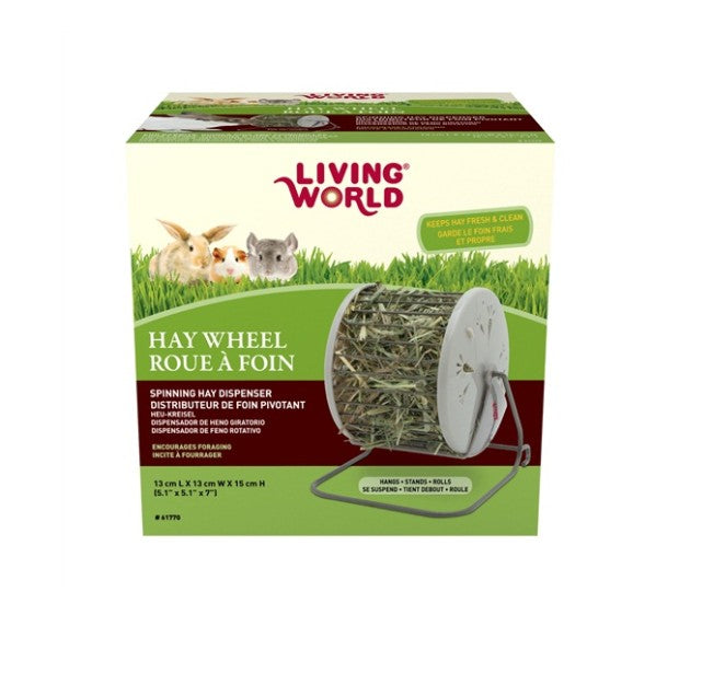 Living World Hay Wheel 13 x 13 x 15cm H