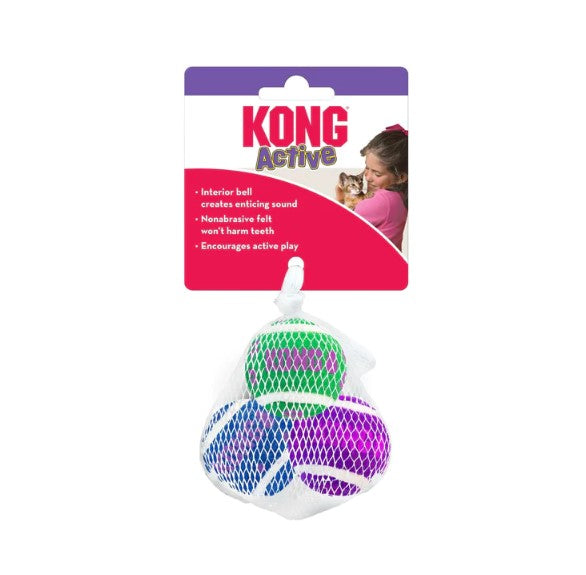 KONG ACTIVE CAT TENNIS BALL WITH BELLS