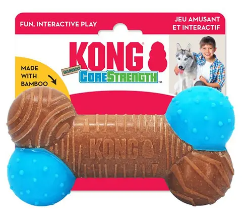 Kong Dog Toy Core Strength Bamboo Bone Lrg