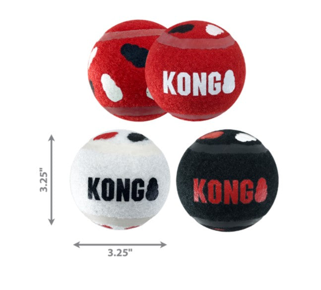 KONG SIGNATURE SPORTS BALLS MED 3PK