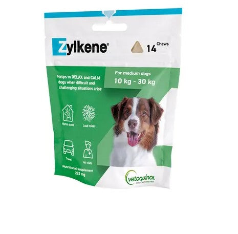 ZYLKENE DOG CHEWS 225MG - UP TO 30KG