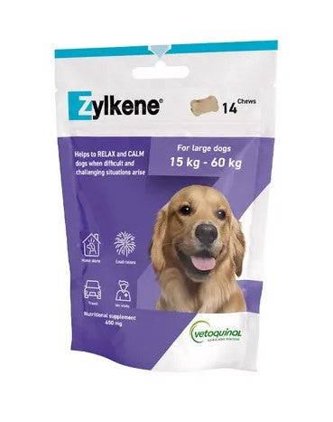 ZYLKENE DOG CHEWS 450MG - UP TO 60KG