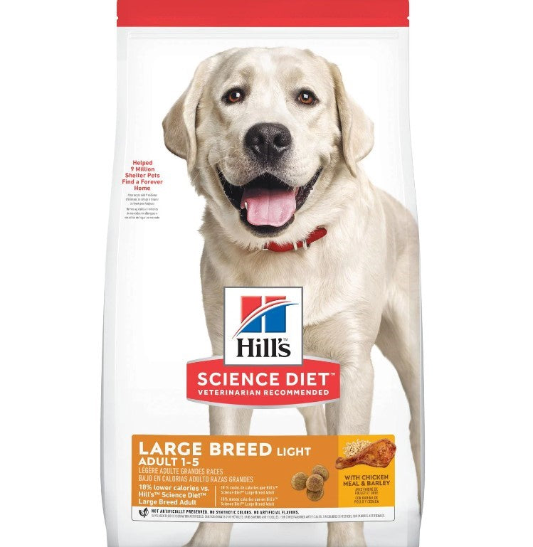 HILLS SCIENCE DOG LIGHT ADULT LARGE BREED 12KG