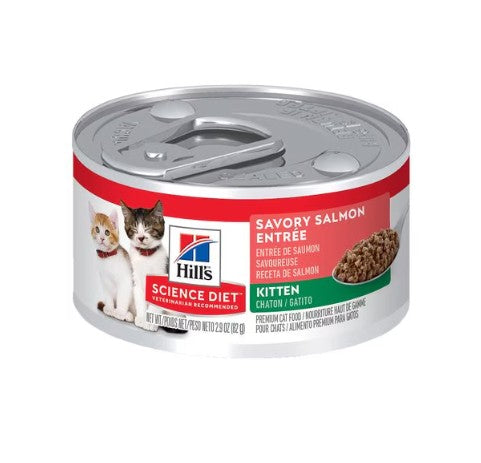  HILLS KITTEN SAVORY SALMON ENTREE 85G 24PK