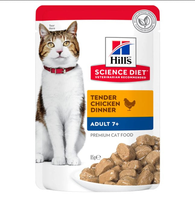 HILL'S SCIENCE CAT WET CHICKEN 7+ 12X85g