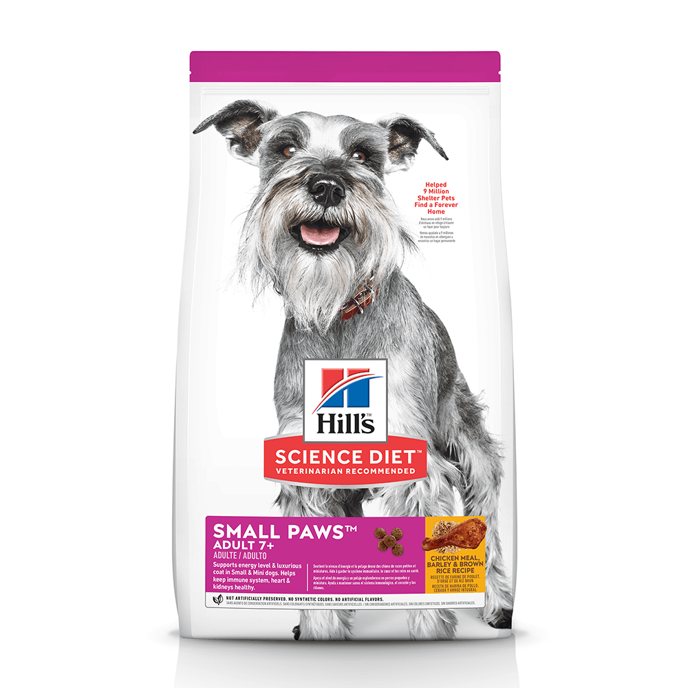 HILLS SCIENCE DOG SENIOR SMALL AND PAWS DOG DRY FOOD 1.5KG