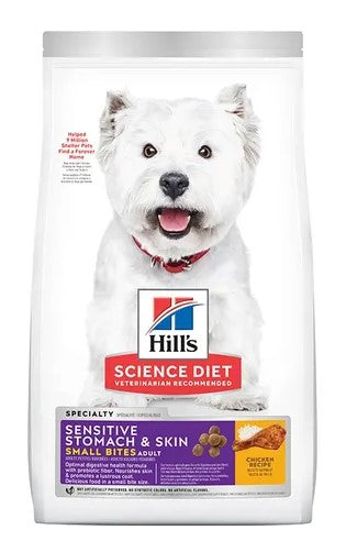 Hill's Science Dog Diet Adult Sensitive Stomach & Skin Small Bites