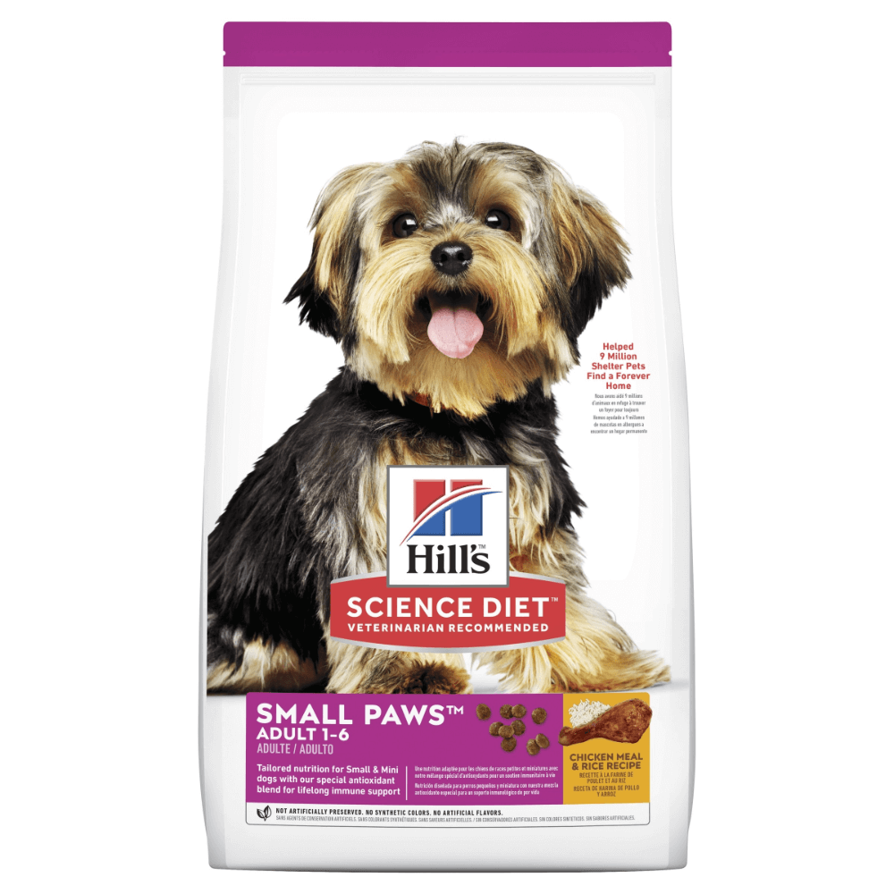 HILLS SCIENCE DOG DRY SMALL PAWS ADULT 1-6 CHICKEN 7.03kg