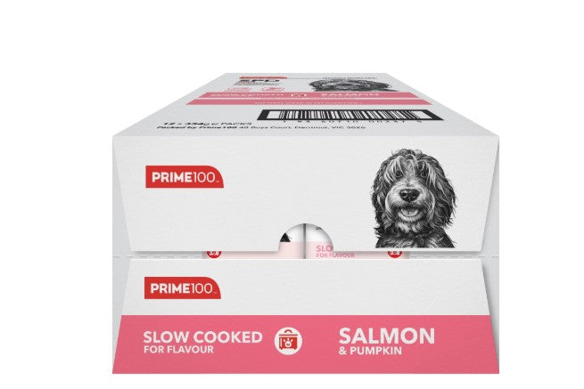 PRIME SPD SLOW COOKED SALMON & PUMPKIN 354g-12PK