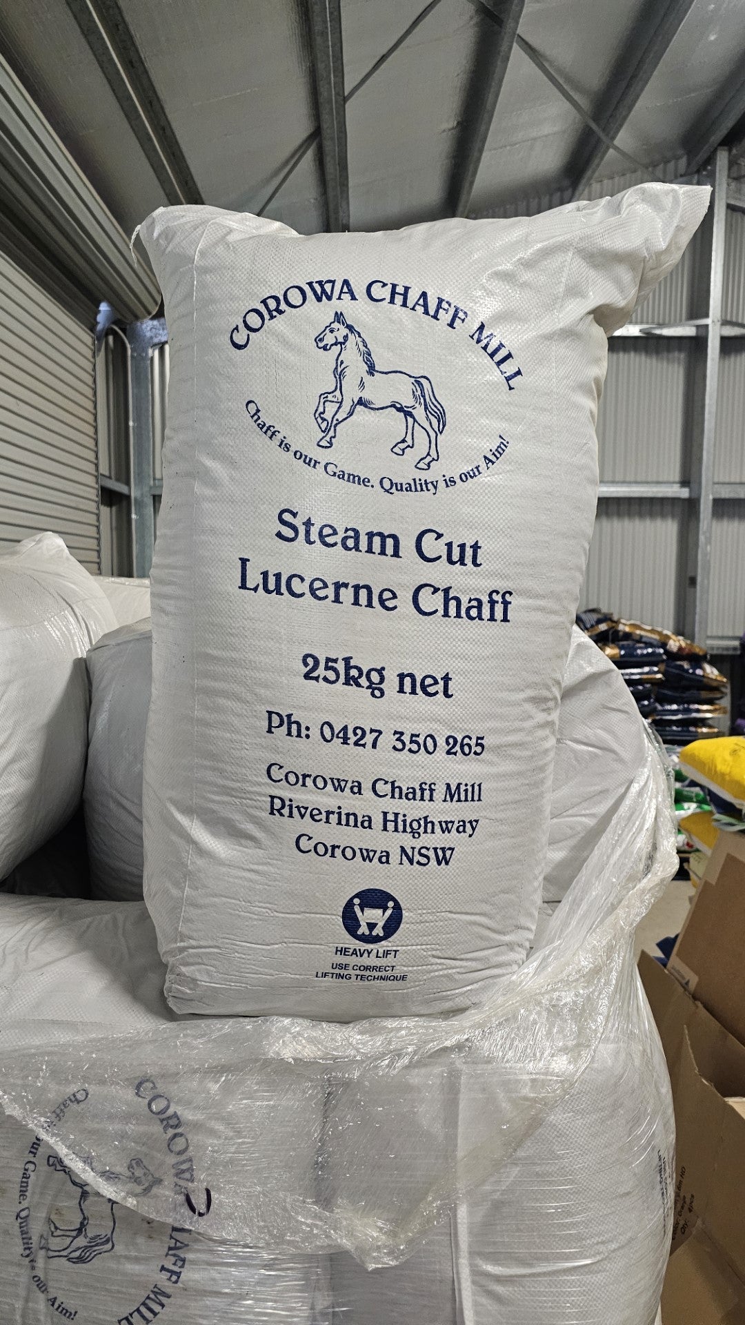 Corowa Steam Cust Lucerne Chaff 25KG