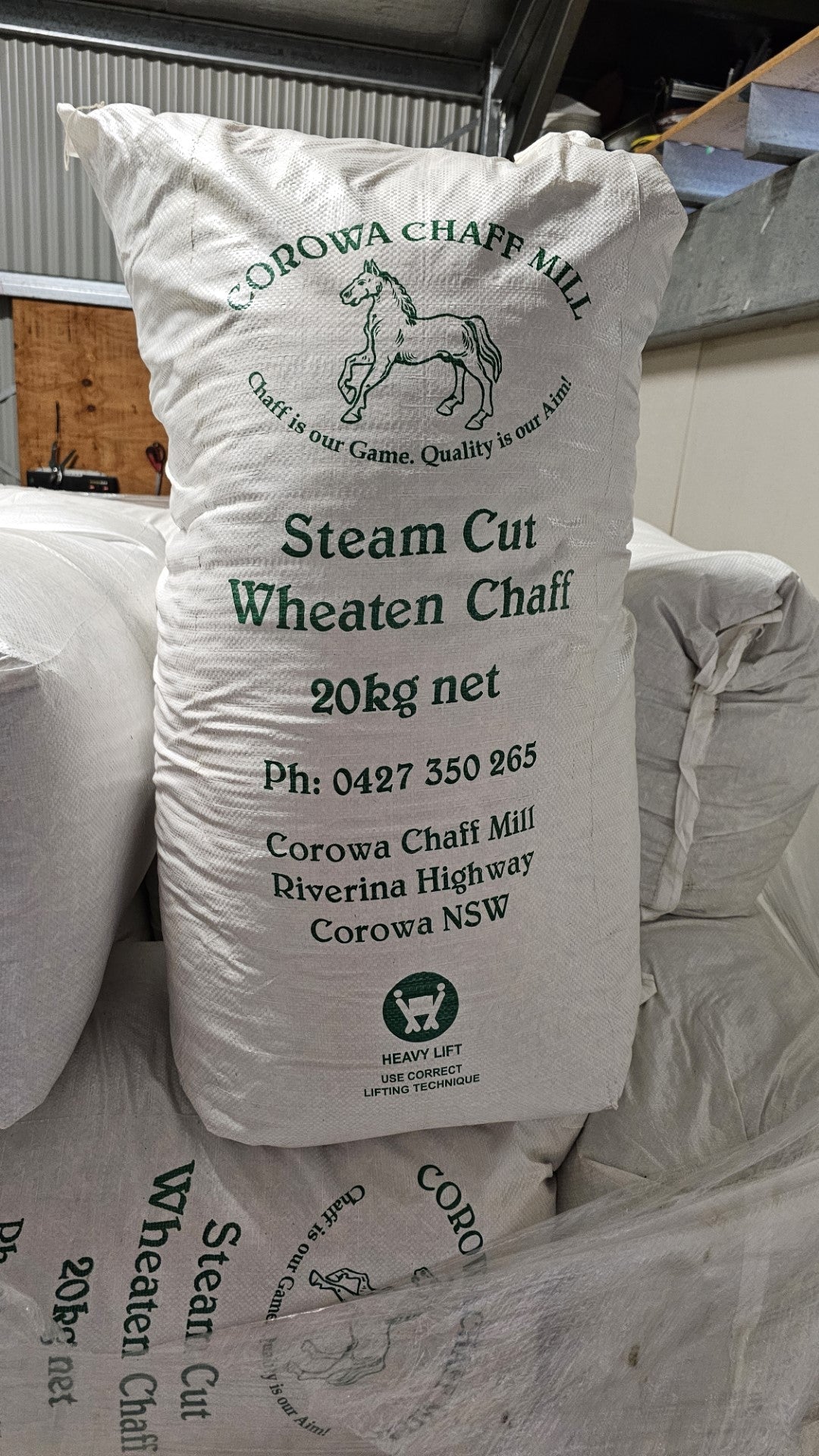 Corowa Steam Cut Wheaton Chaff 20KG