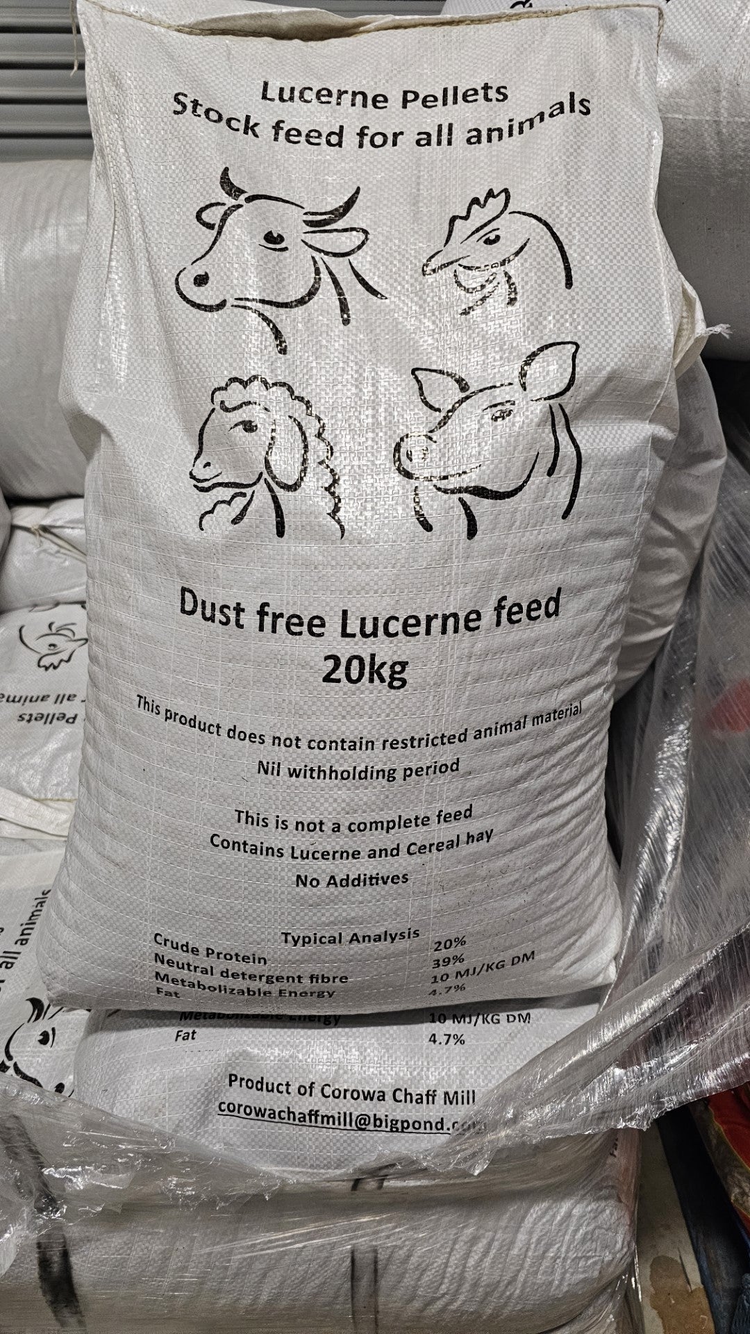 Corowa Lucerne Pellets 20KG