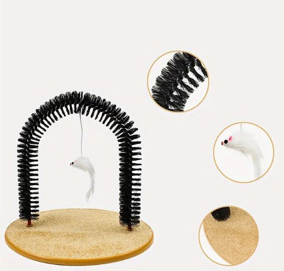 Multifunctional Cat Arch Self Grooming and Massage Toy