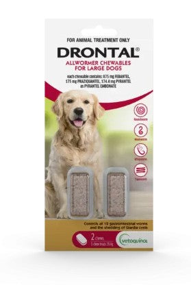 DRONTAL CHEW BAY-O-PET LARGE DOG 35KG 2'S