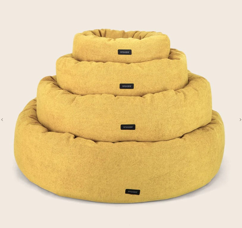 SNOOZA Springtime Cuddler Dog Bed M- SUNFLOWER