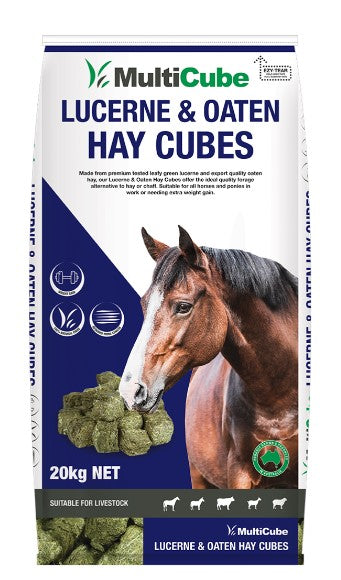 Multicube Lucerne Oaten Cubes 20kg