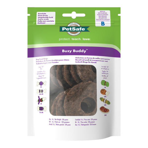 PetSafe® Busy Buddy® Rawhide Treat Ring Refills-BB-RING-RH-B-19