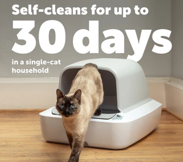 ScoopFree® Pro Hooded Crystal Self-Cleaning Litter Box System