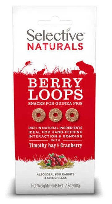 SELECTIVE NATURALS TREATS BERRY LOOPS 80G