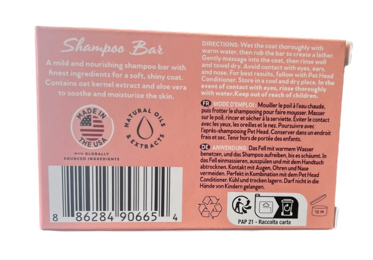 Pet Head Pomegranate Shampoo Bar 85g