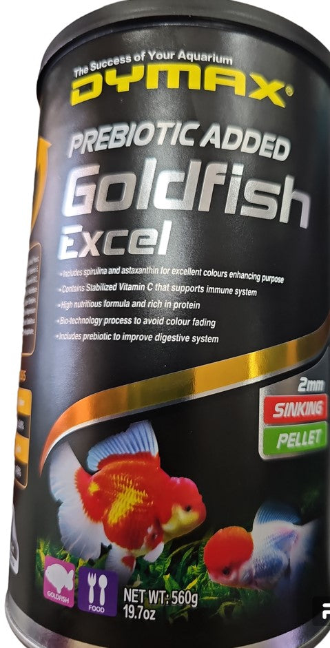 Dymax Goldfish Excel 2mm Sinking Pellet 560g