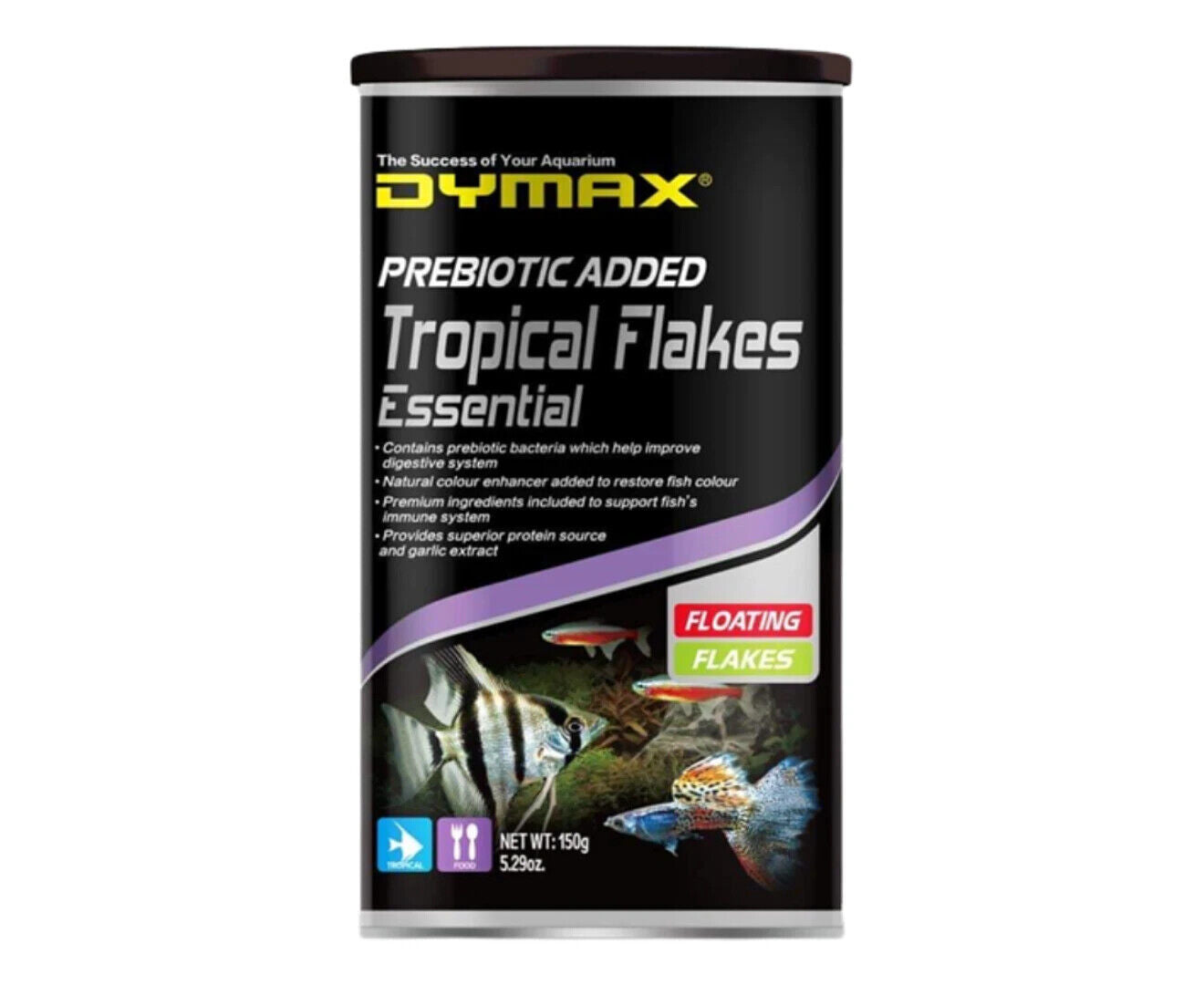 DYMAX TROPICAL FLAKES ESSENTIAL 150G FLOATING FLAKE- DM465