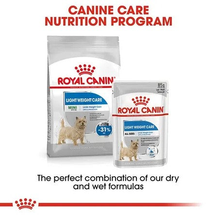 ROYAL CANIN LIGHT WEIGHT CARE ALL SIZES WET FOOD 85g X 12