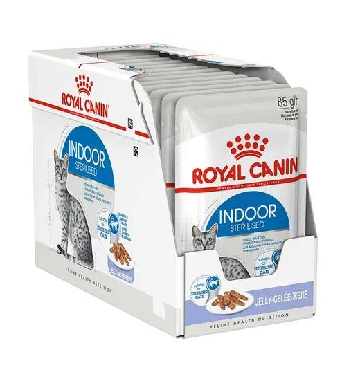 ROYAL CANIN INDOOR CAT STERLISED POUCH 85Gx12