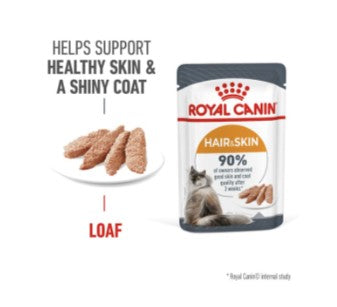 ROYAL CANIN HAIR AND SKIN LOAF 12 x 85g POUCH