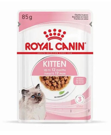 ROYAL CANIN KITTEN GRAVY STAGE 3 POUCH 85Gx12