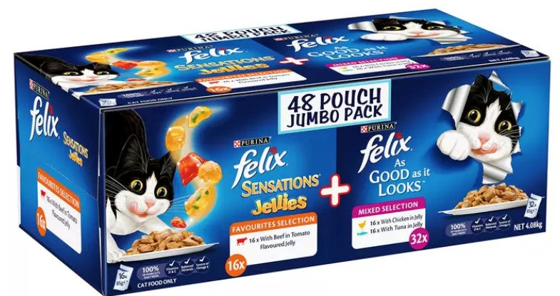 FELIX 48 POUCH JUMBO PACK