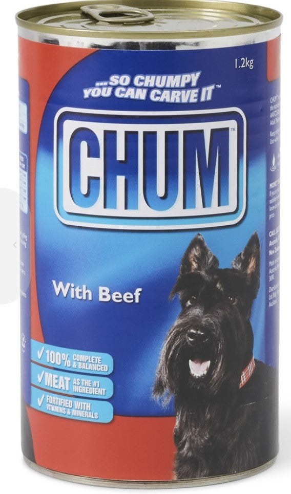 Mars Chum Cans Beef 12x1.2kg