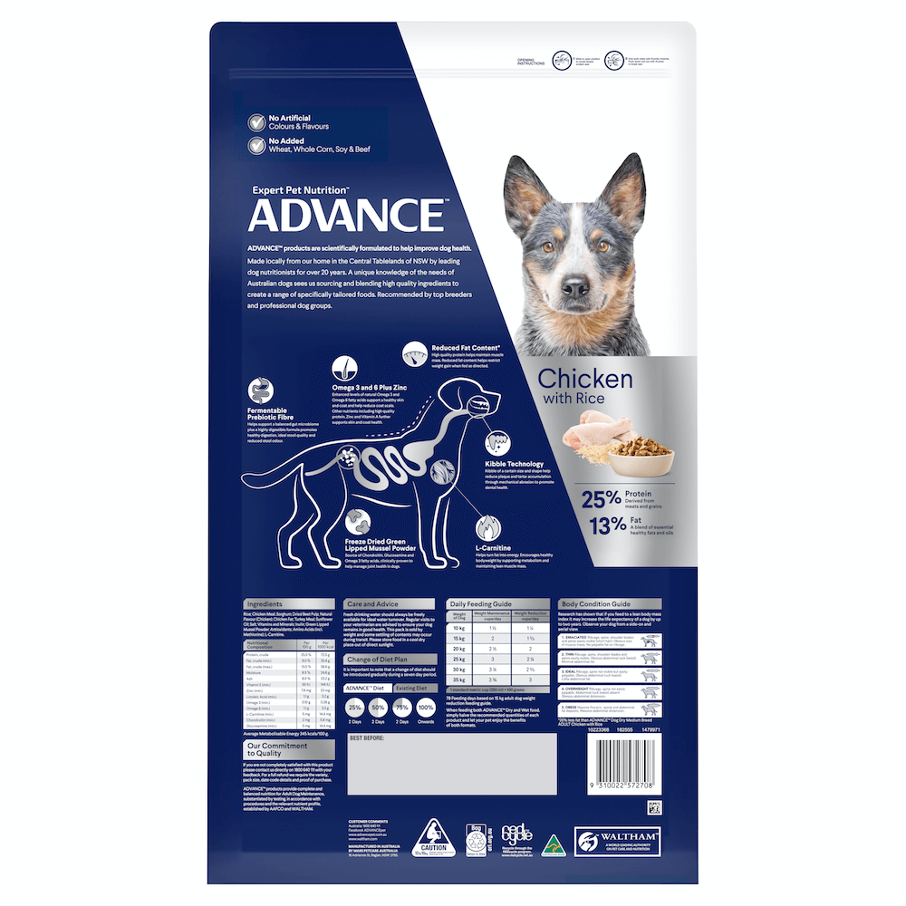 ADVANCE DOG HEALTHY WEIGHT MEDIUM BREED 2.5KG