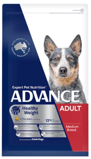 ADVANCE HEALTHY WEIGHT MEDIUM BREED CHICKEN W RICE 13KG