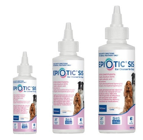 VIRBAC EPIOTIC SIS EAR CLEANSER FOR DOGS 237ML