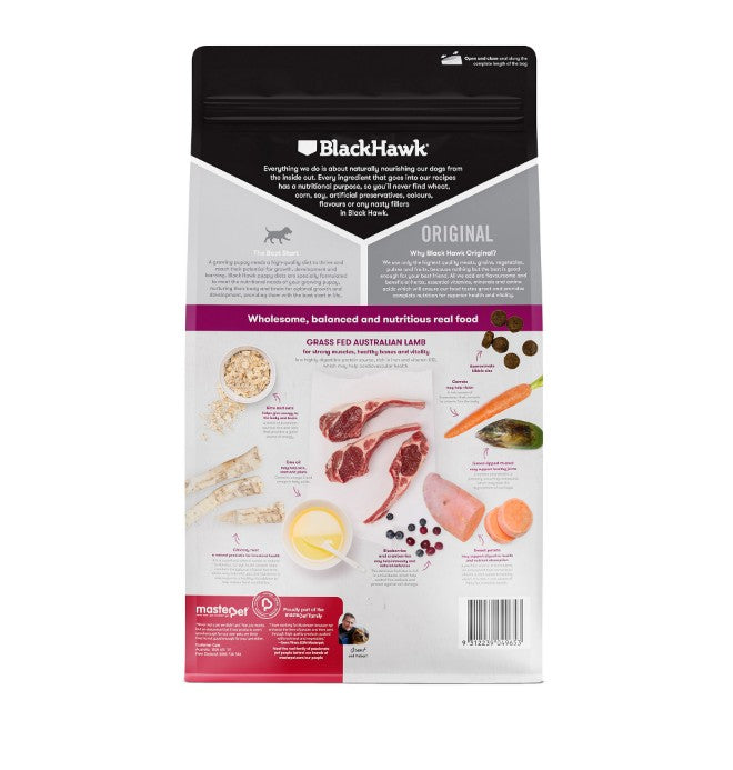 BLACK HAWK PUPPY LARGE BREED LAMB & RICE 3KG