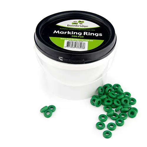 BAINBRIDGE 100 PK MARKING RINGS GREEN