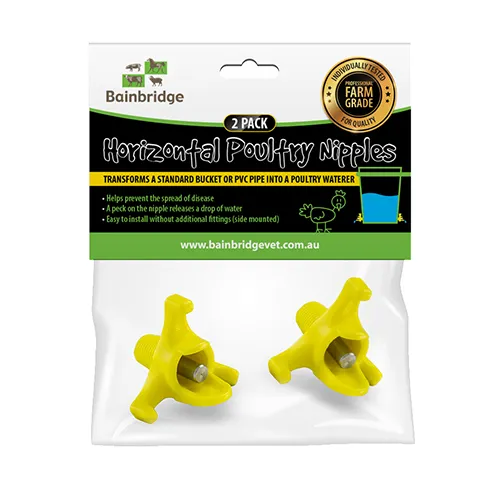 Horizontal Nipple - 2 Pack