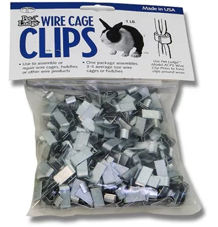 CAGE WIRE FASTENERS- BAG OF CLIPPERS