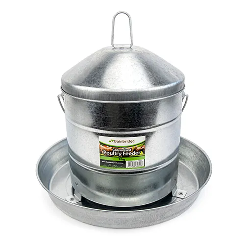 Galvanised Poultry Feeder - 9kg