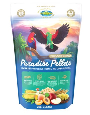 VETAFARM PARADISE PELLETS 2KG